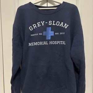 Grey's Anatomy Navy Blue Crewneck